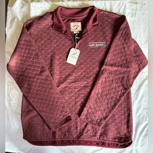 NWT League Maroon Quilted Women’s Pullover Size Medium